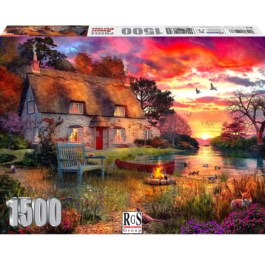 RGS Group 1500pc Jigsaw Puzzle – Sunset Cottage
