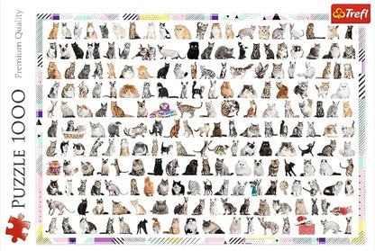 Trefl 1000pc Jigsaw Puzzle – Cats Collage