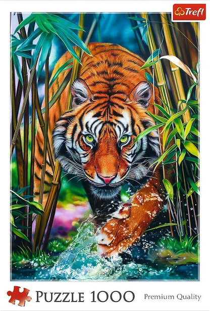 Trefl 1000pc Jigsaw Puzzle – Tiger in Bamboo Forest