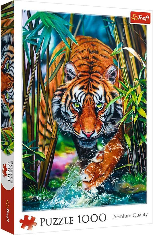 Trefl 1000pc Jigsaw Puzzle – Tiger in Bamboo Forest