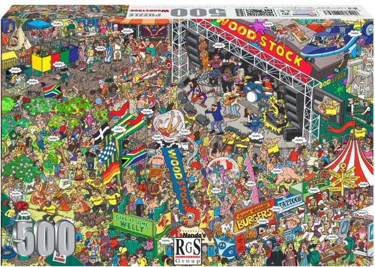 RGS Group 500pc Jigsaw Puzzle – Woodstock: Food Stock Edition