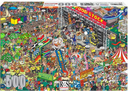 RGS Group 500pc Jigsaw Puzzle – Woodstock: Food Stock Edition